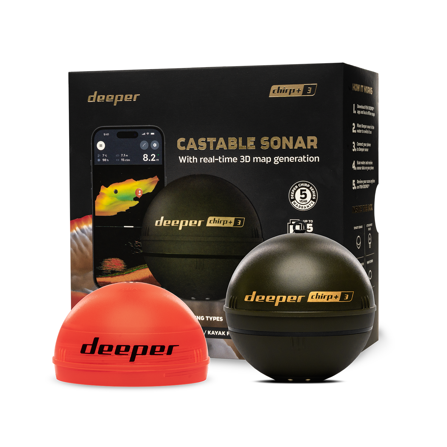 Fish Finder Gps - Deeper Smart Sonar Chirp+3 Fish Finder,