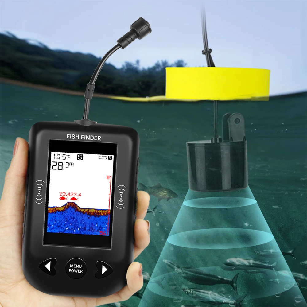 Alarm 100M Portable Sonar Fish - Fishing Depth Finder 评论和价格