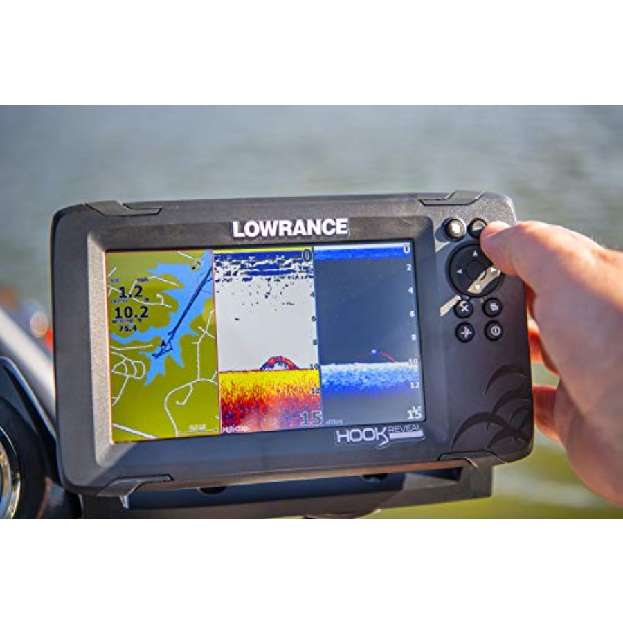 5-inch Fish Finder with SplitS - Fish Finder Transducer 评论和价格