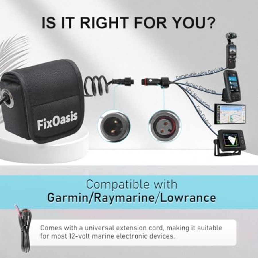 12V Lithium-Ion Fish Finder Ba - Fish Finder Charger 评论和价格