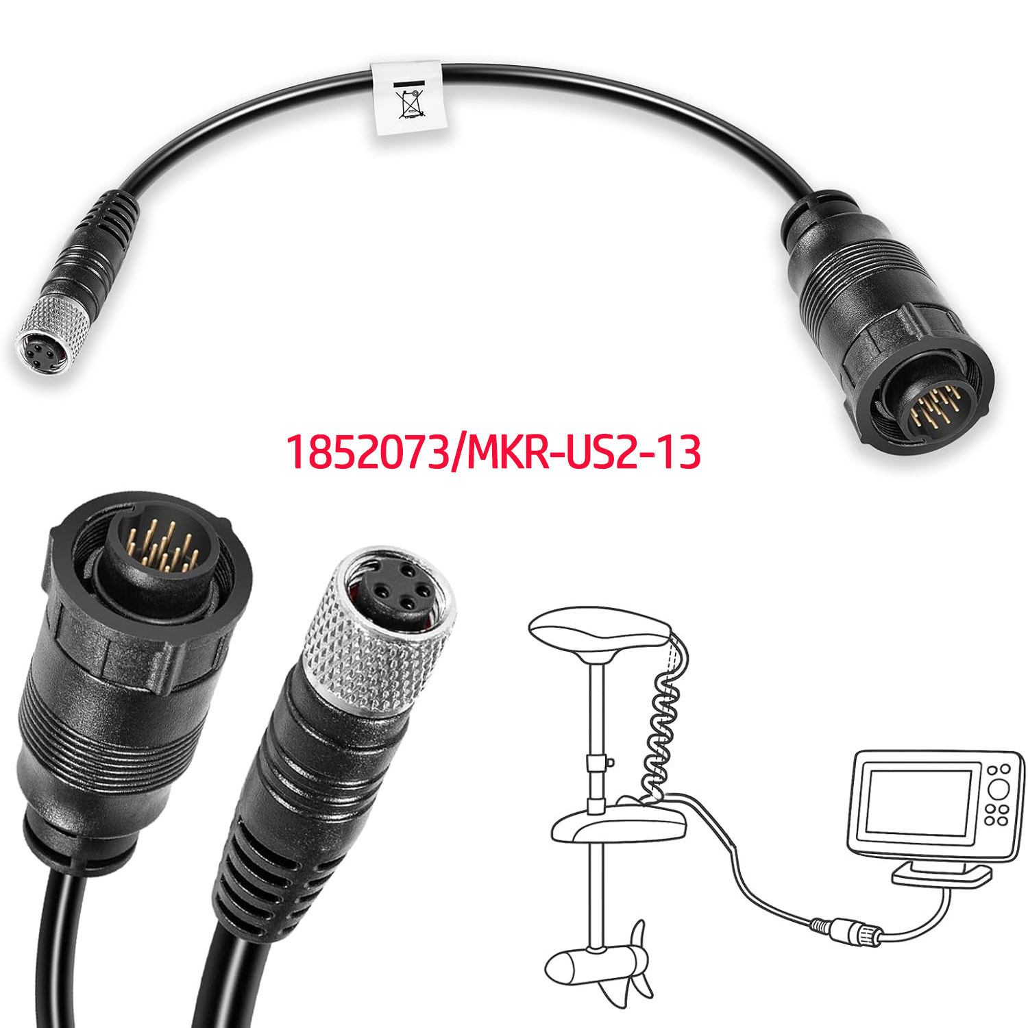 For Minn Kota MKR-US2-13 Unive - Fish Finder Transducer 评论和价格