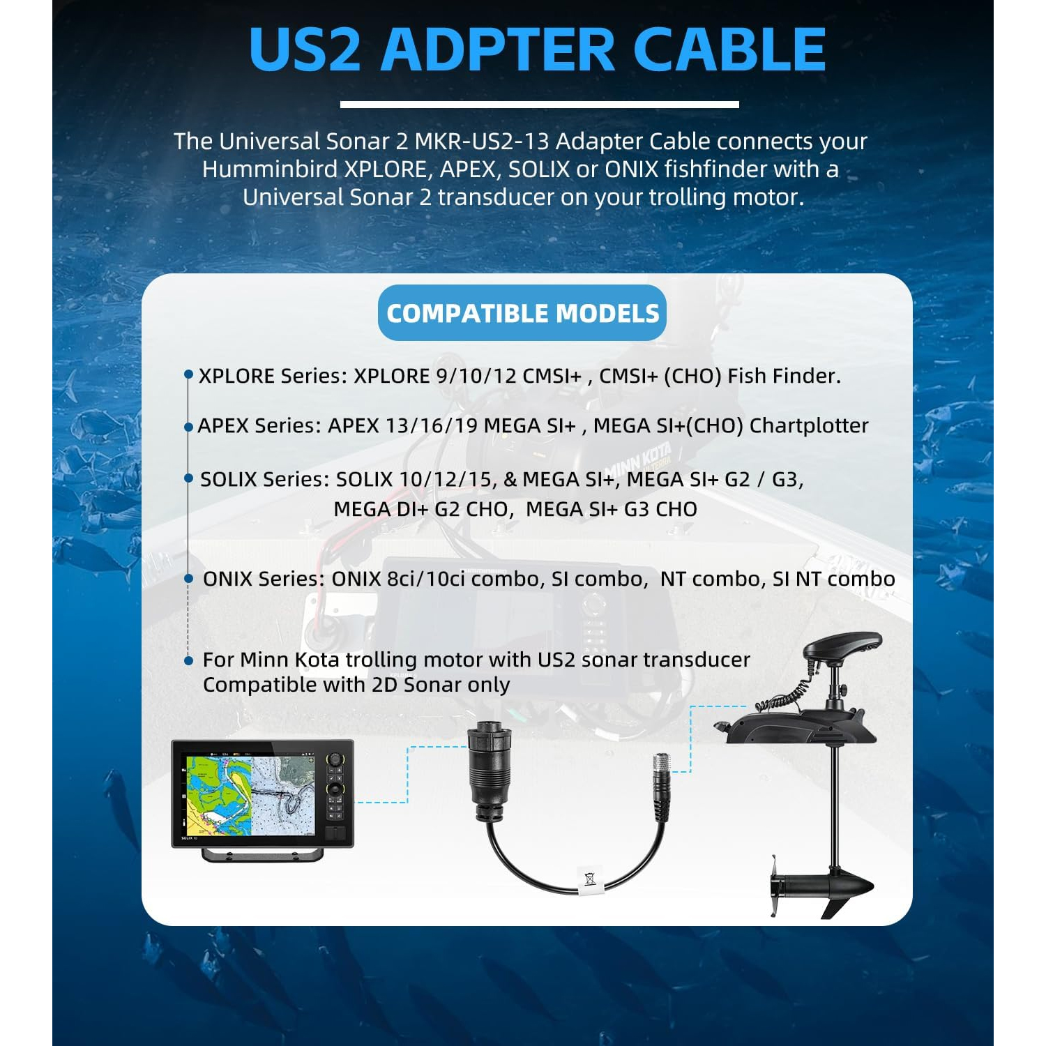 For Minn Kota MKR-US2-13 Unive - Fish Finder Transducer 评论和价格