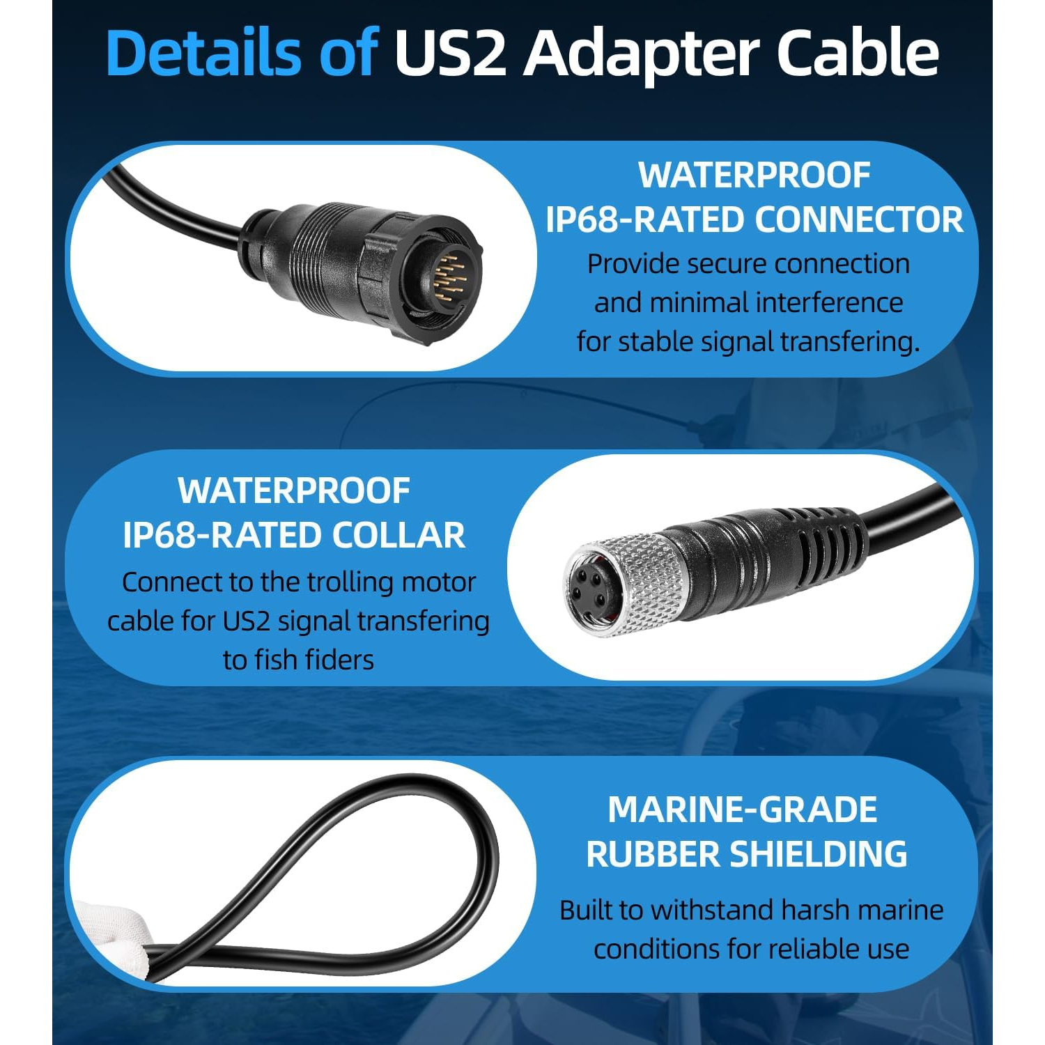 For Minn Kota MKR-US2-13 Unive - Fish Finder Transducer 评论和价格