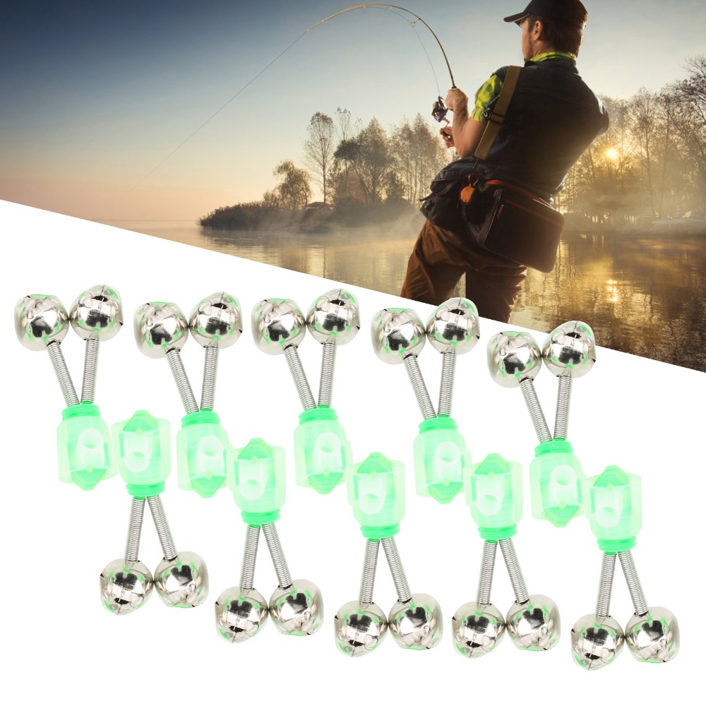 50PCS Portable Twin Spiral Fis - Bite Alarm 评论和价格
