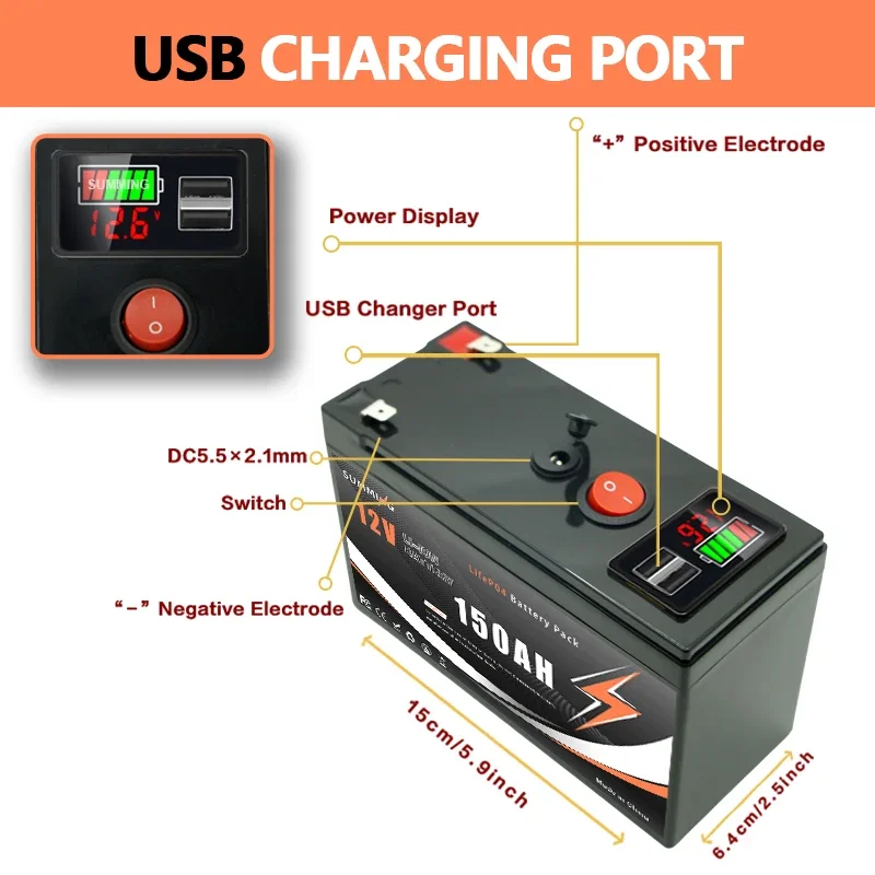 12V 150Ah Lithium  LiFeP04 Bat - Fish Finder Charger 评论和价格