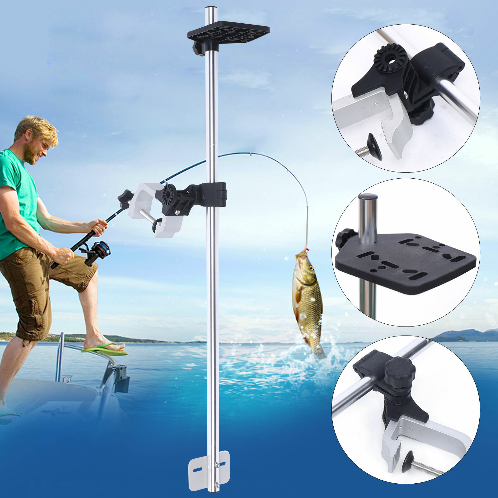 Portable 360° Adjustable Trans - Fish Finder Mount 评论和价格