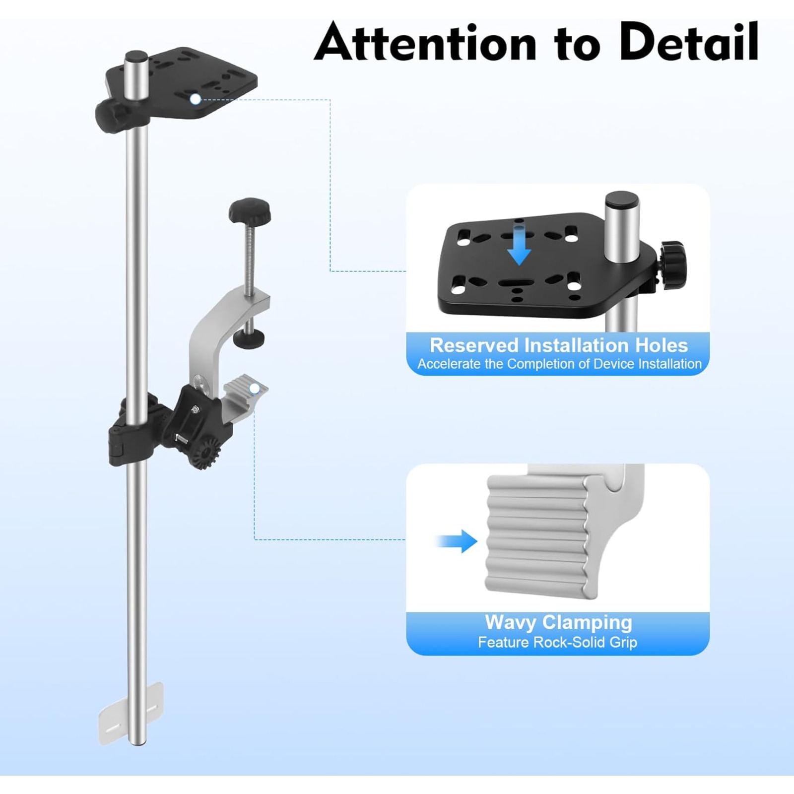 Portable 360° Adjustable Trans - Fish Finder Mount 评论和价格