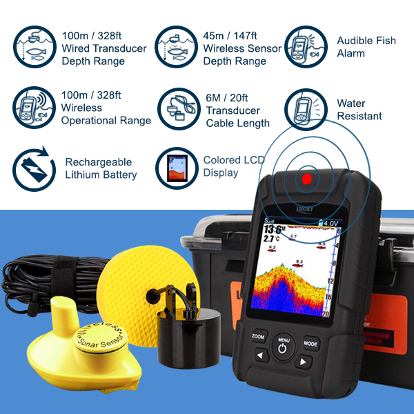 FF718LiC 2-in-1 LUCKY Fishfind - Fish Finder Cable 评论和价格