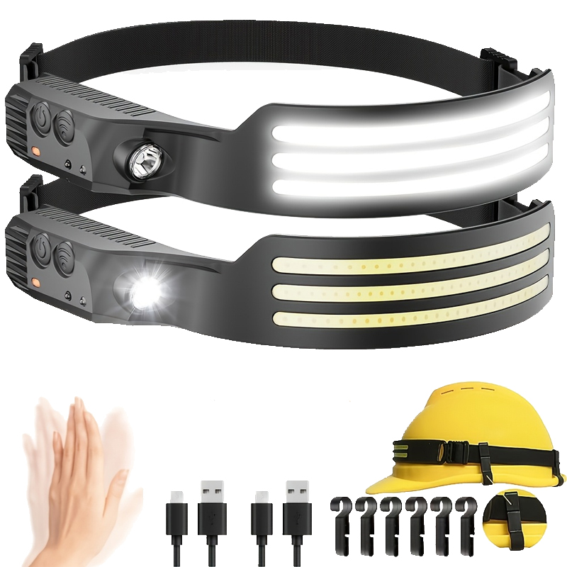 LED Sensor Headlamp USB Rechar - Fish Finder Battery 评论和价格