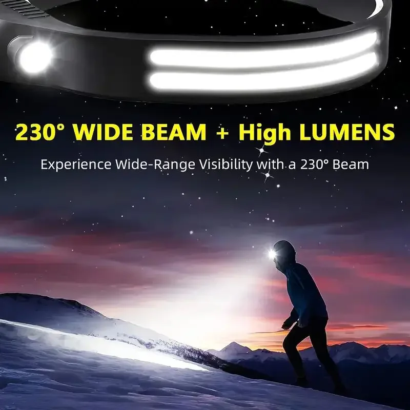 LED Sensor Headlamp USB Rechar - Fish Finder Battery 评论和价格