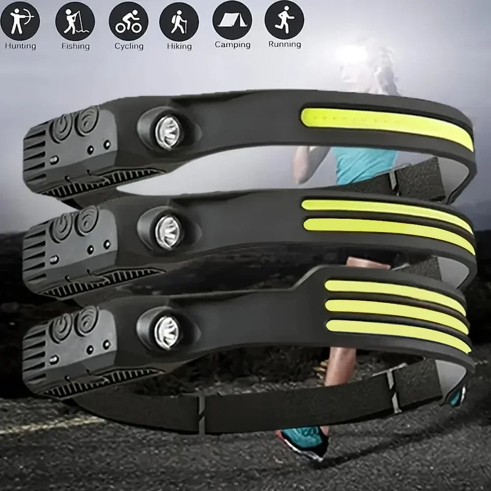 LED Sensor Headlamp USB Rechar - Fish Finder Battery 评论和价格
