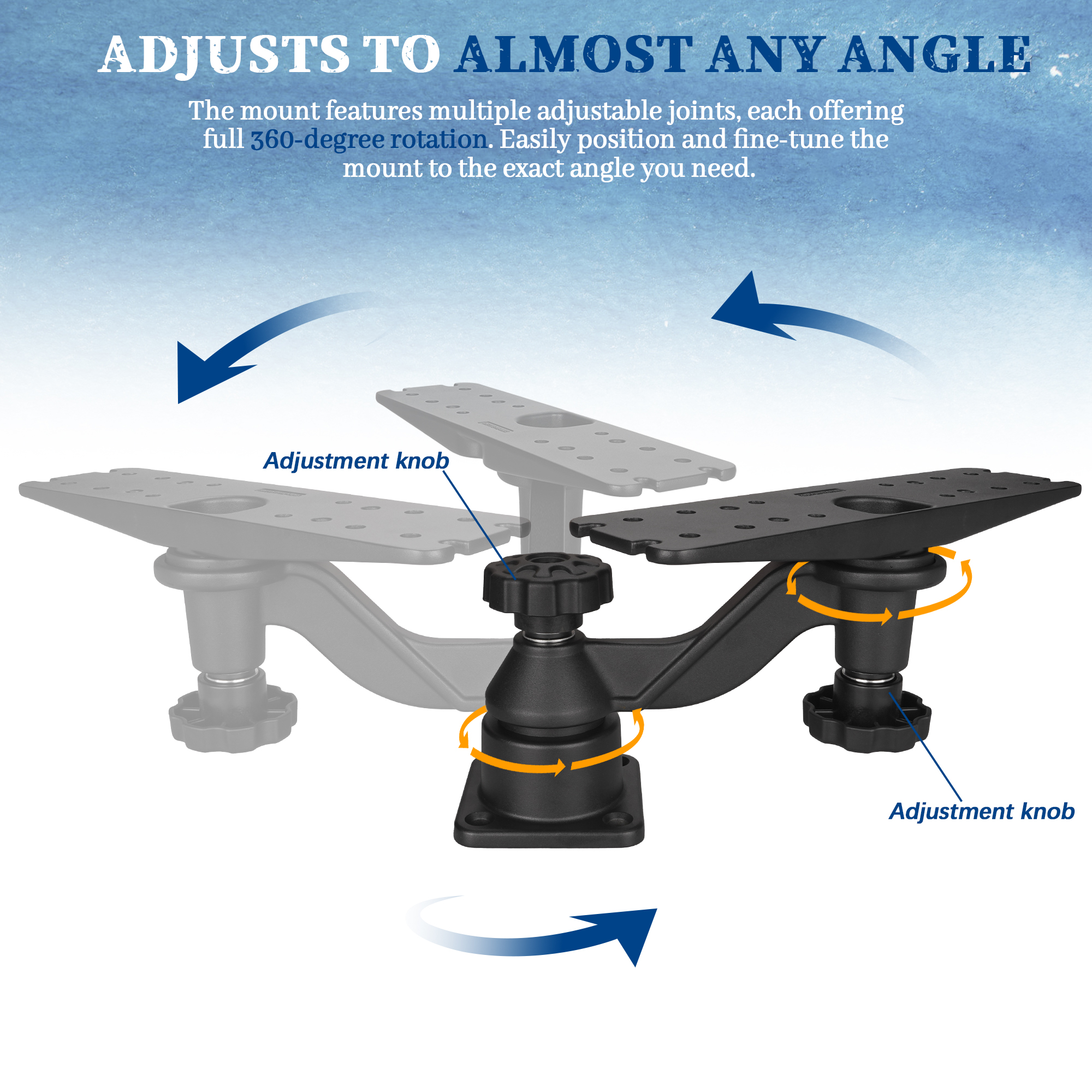 Heavy-duty vertical base mount - Fish Finder Mount 评论和价格