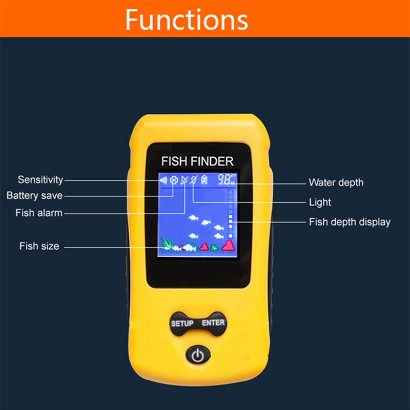 Brand New Colorful Wireless Fi - Fishing Depth Finder 评论和价格